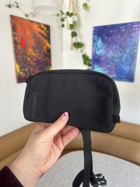lululemon athletica Black Waist Pouch - Compact Hands-Free Carry